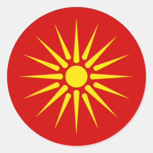 Autocollant de Sun de Macédonien