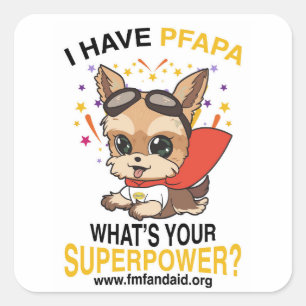 Autocollant de superpuissance PFAPA