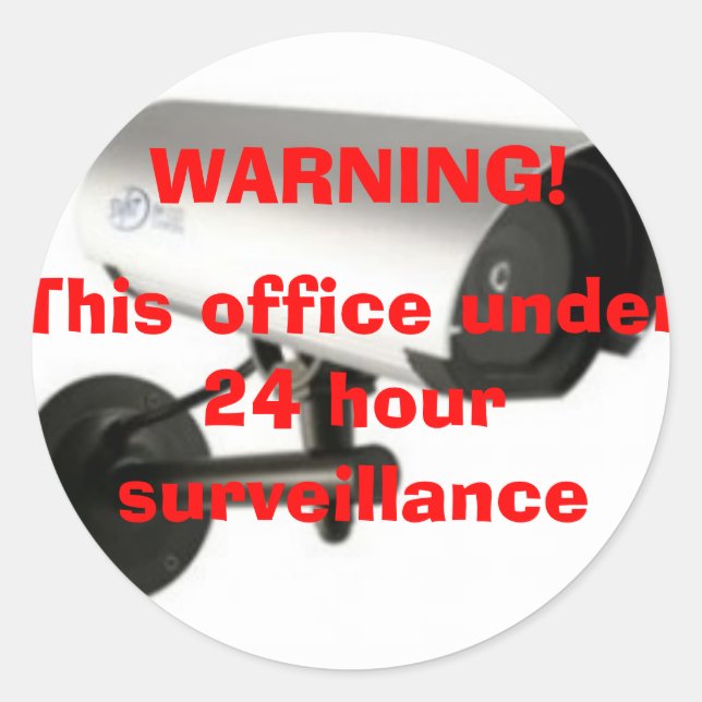 autocollant de surveillance vidéo (Devant)
