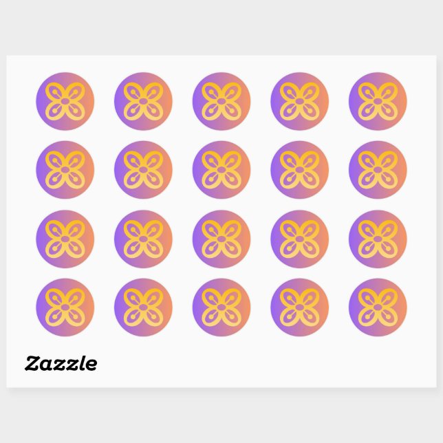 Autocollant de symbole Adinkra (abondance) (Feuille)