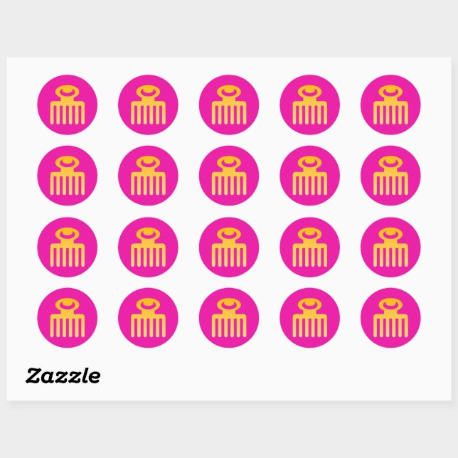 Autocollant de symbole Adinkra (Beauté) (Feuille)