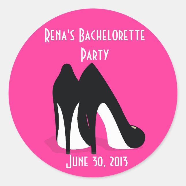 Autocollant de talons de Bachelorette (Devant)
