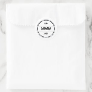 Autocollant de tampon de passeport ghanéen