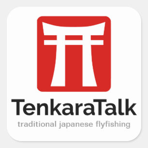 Autocollant de Tenkara - carré 3"