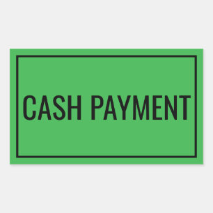 Autocollant de texte de paiement personnalisé pour
