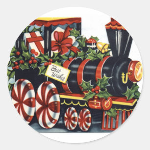 Autocollant de train de vacances Vintage KRW
