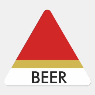 Autocollant de triange de BIÈRE