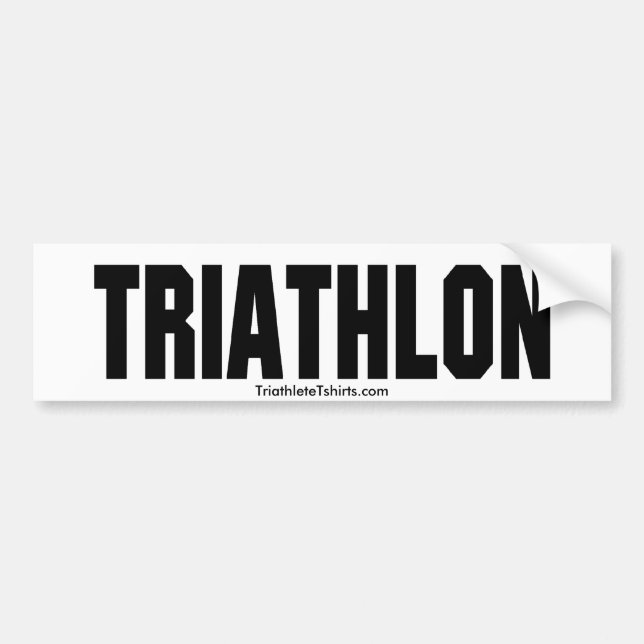 Autocollant de triathlon (Devant)