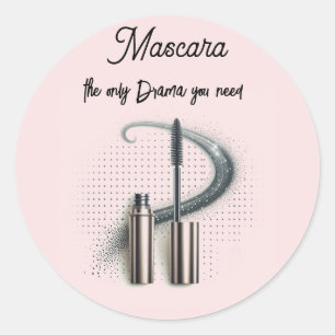 Autocollant de tube et de baguette de mascara gras