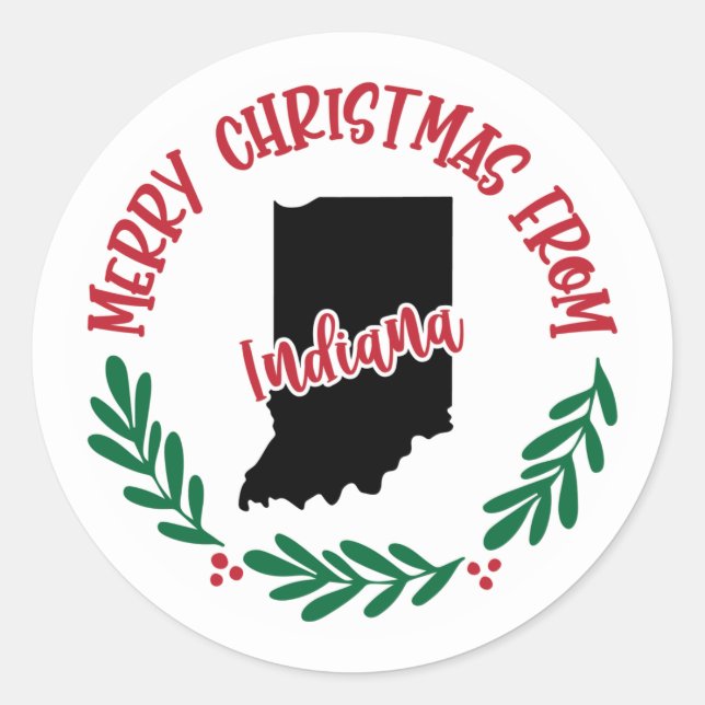 Autocollant de vacances de l'Indiana (Devant)