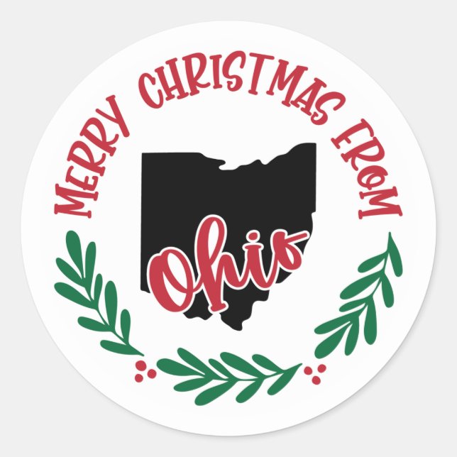 Autocollant de vacances de l'Ohio (Devant)