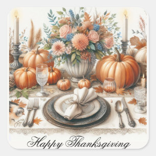 Autocollant de vacances de table de Thanksgiving v