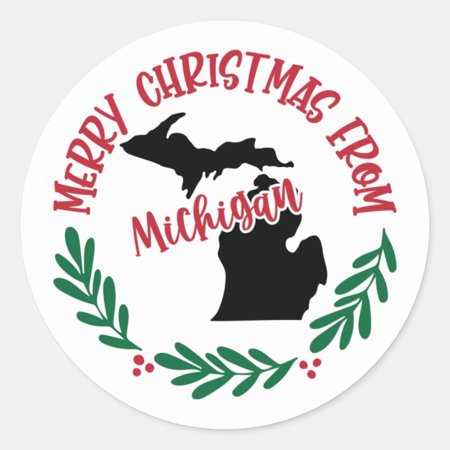 Autocollant de vacances du Michigan (Devant)