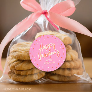 Autocollant de Valentines Cute Personnalisé