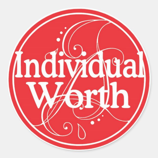 Autocollant de valeur individuelle (Devant)