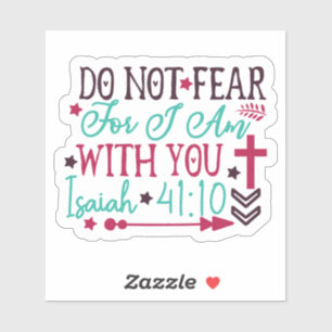 Autocollant de verset biblique inspirant pour déco