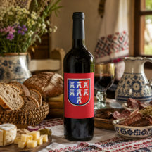 Autocollant de vin des Saxons de Transylvanie