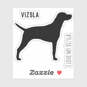 Autocollant de vinyle de silhouette de Vizsla