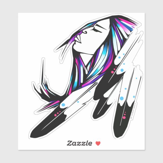 Autocollant de vinyle électrisant (Feuille)