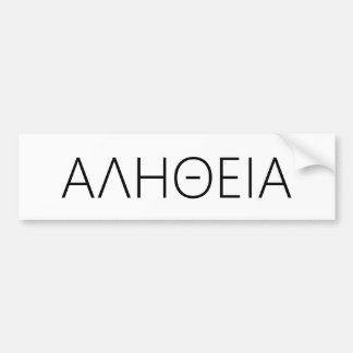 Autocollant De Voiture Λ Η Θ Ε Ι Α Bumpersticker