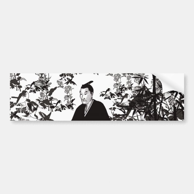 AUTOCOLLANT DE VOITURE 吉田松陰と鳥 (Devant)