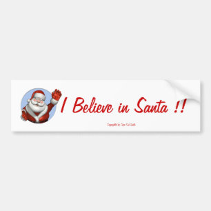 Autocollant De Voiture 097, Santa#1, 508-685-1124, CapeCodSanta.com