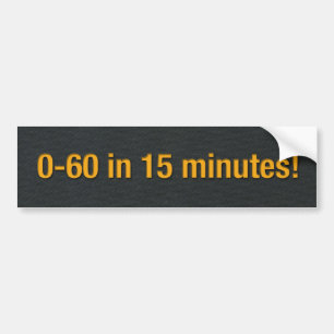 Autocollant De Voiture 0-60 en 15 minutes !
