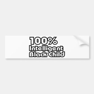 Autocollant De Voiture 100% Enfant noir intelligent
