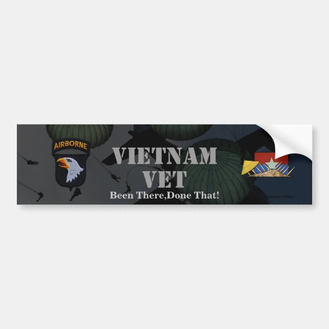 Autocollant De Voiture 101st adhésif pour pare-chocs du Vietnam de (Devant)