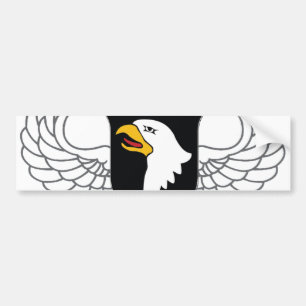 Autocollant De Voiture 101st Division Aéroportée "Eagles criard "