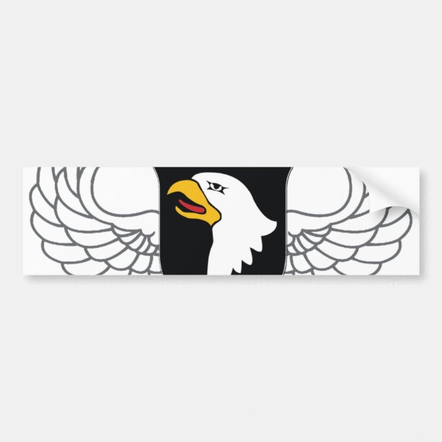 Autocollant De Voiture 101st Division Aéroportée "Eagles criard " (Devant)