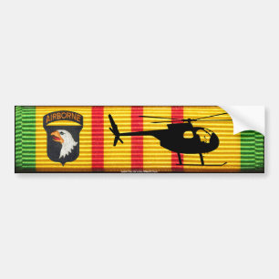 Autocollant De Voiture 101st Division aéroportée. OH-6 adhésif pour