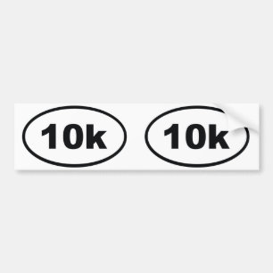 Autocollant De Voiture 10 000 ovale