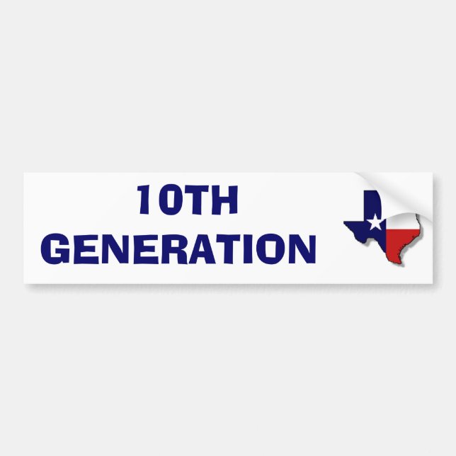 Autocollant De Voiture 10ème GÉNÉRATION (Devant)