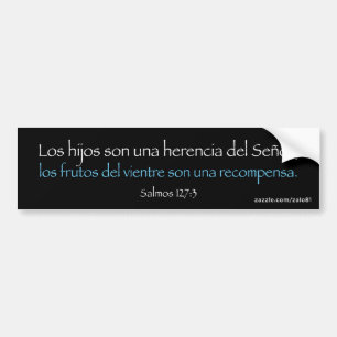 Autocollant De Voiture 127:3 de Salmos