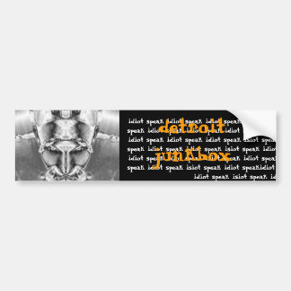 Autocollant De Voiture 1302314968_m, idiot parlent l'idiot parlent le spe