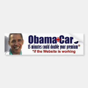 Autocollant De Voiture 15 minutes ont pu doubler votre prime - Obamacare