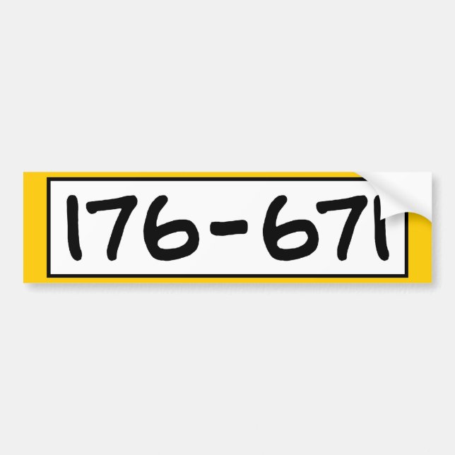 AUTOCOLLANT DE VOITURE 176-671 (Devant)