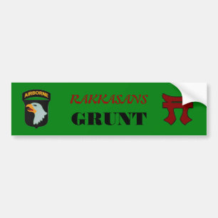 AUTOCOLLANT DE VOITURE 187E INFANTERIE RAKKKASANS STICKER