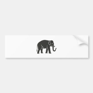 Autocollant De Voiture 18ème (Indien) - éléphant de Division