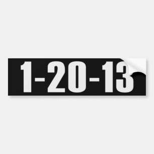 Autocollant De Voiture 1-20-13 anti Obama Bumpersticker