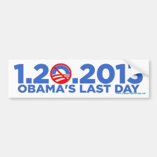 Autocollant De Voiture 1.20.2009 Dernier bsZ de Dat d'Obama