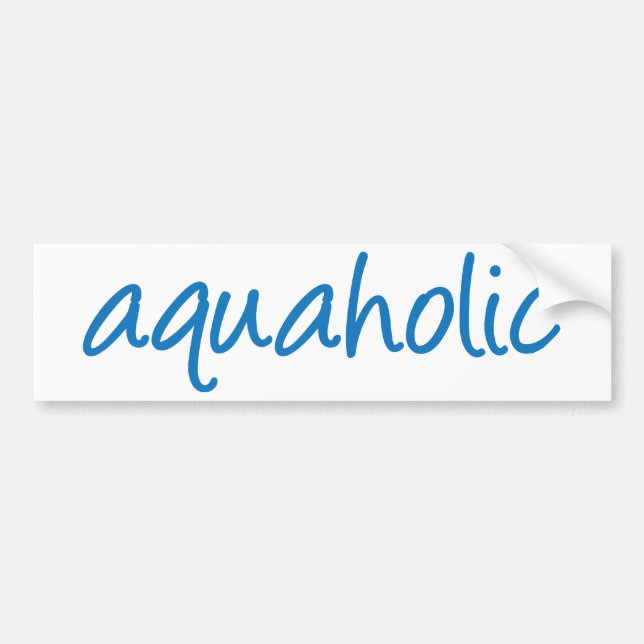 Autocollant De Voiture 1 aquaholic (Devant)