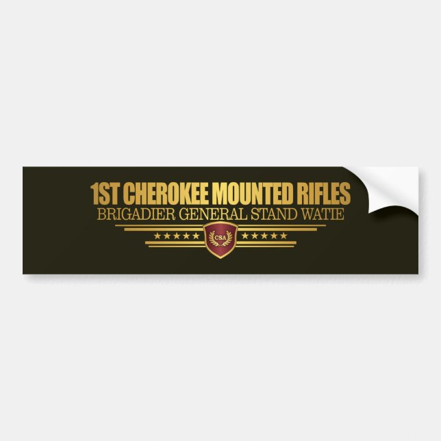 Autocollant De Voiture 1er Cherokee Mounted Rifles (Devant)