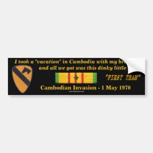 Autocollant De Voiture 1re division de cavalerie cambodgienne Vacances
