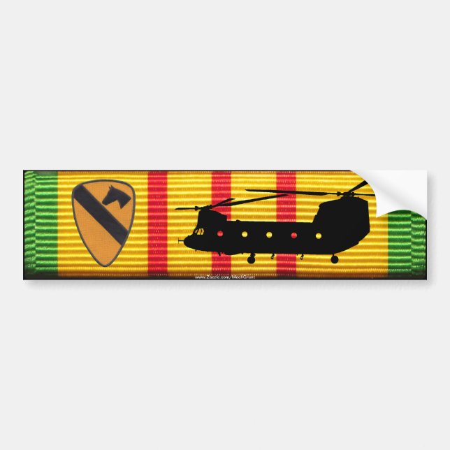 Autocollant De Voiture 1re division de cavalerie. Sticker pour pare-chocs (Devant)