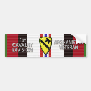 Autocollant De Voiture 1st Cavalry Division Afghanistan Veteran