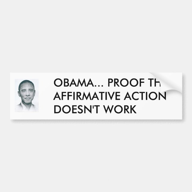 Autocollant De Voiture 1zo9agx, OBAMA… RENDEZ CETTE DISCRIMINATION (Devant)