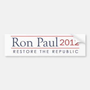 Autocollant De Voiture 2012 ronpaul_restore_the_republic