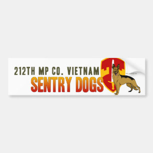 Autocollant De Voiture 212th député britannique Cie. Vietnam - chiens d